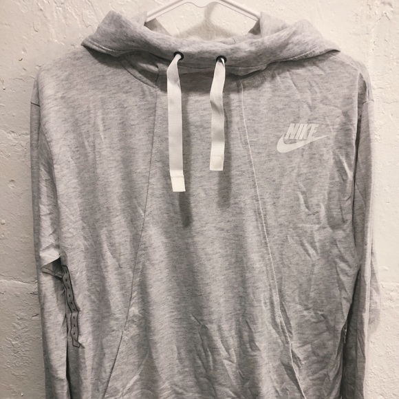 Nike Ladies Gym CLC Hoodie - Heather Grey - Picture 3 of 3